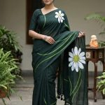 Bengal Kadhi Cotton Sarees With Flower Printed
