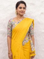 Khadi Plain Kalamkari Blouse - Image 4