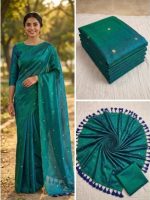 Mayil  Genin Work saree