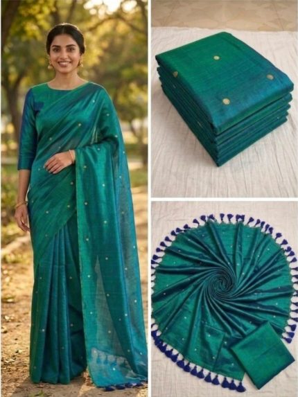 Mayil  Genin Work saree