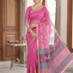 Piping Sindoor Digital Saree