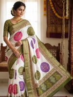 Riva Dola Rico Jari Saree - Image 3