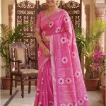 Sunflower Linen Saree