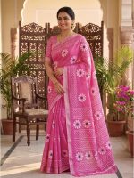 Sunflower Linen Saree
