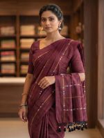 Women's Bengal Khathi Cotton Sarees - Image 3