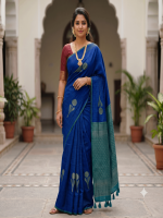 Jute Cotton Saree - Image 5