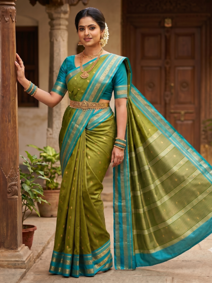Emerald Mayuri Silk Saree