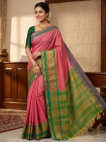 Kalyani cotton cheked saree - Image 4